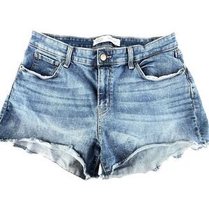 Signature by Levi Strauss Women's High Rise Denim Shorts Blue Size 31